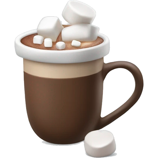 Hot cocoa with marshmallows emoji