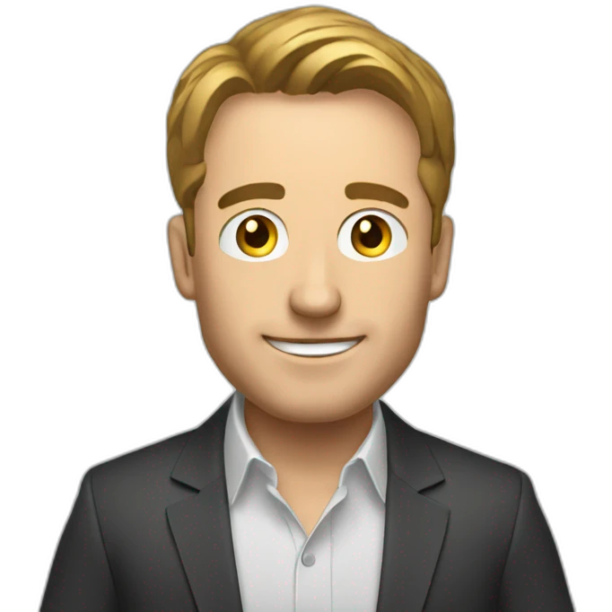 Crypto trading man emoji