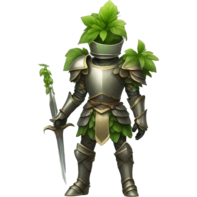 humanoid plant knight emoji
