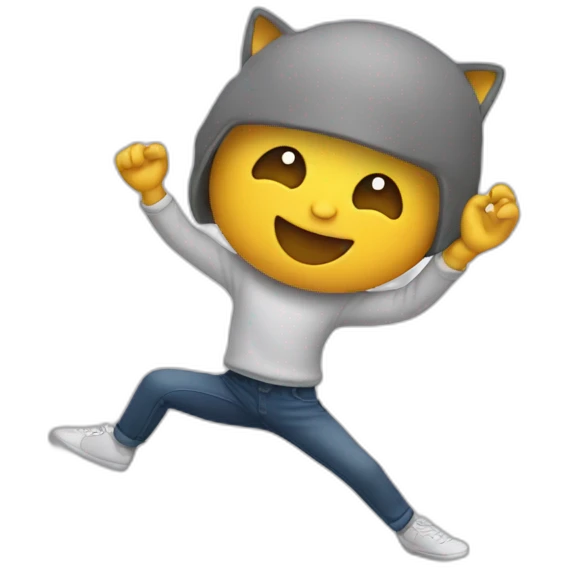 Chat qui danse emoji