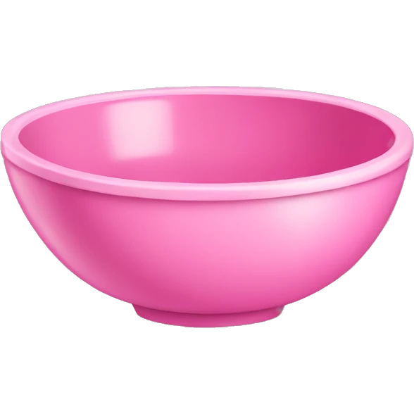 Pink bowl emoji