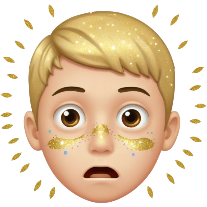 glitter panic boy emoji