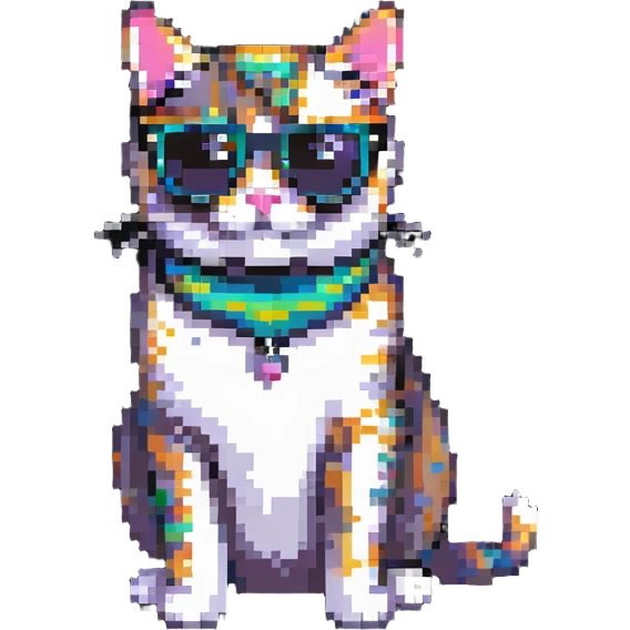 cool cat with sunglasses emoji