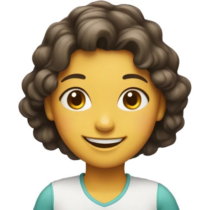 happy face girl emoji