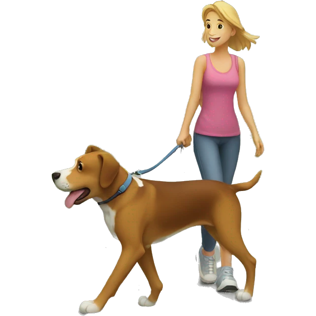 walk with dog emoji