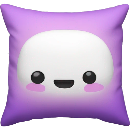 pink and purple and white pillow emoji
