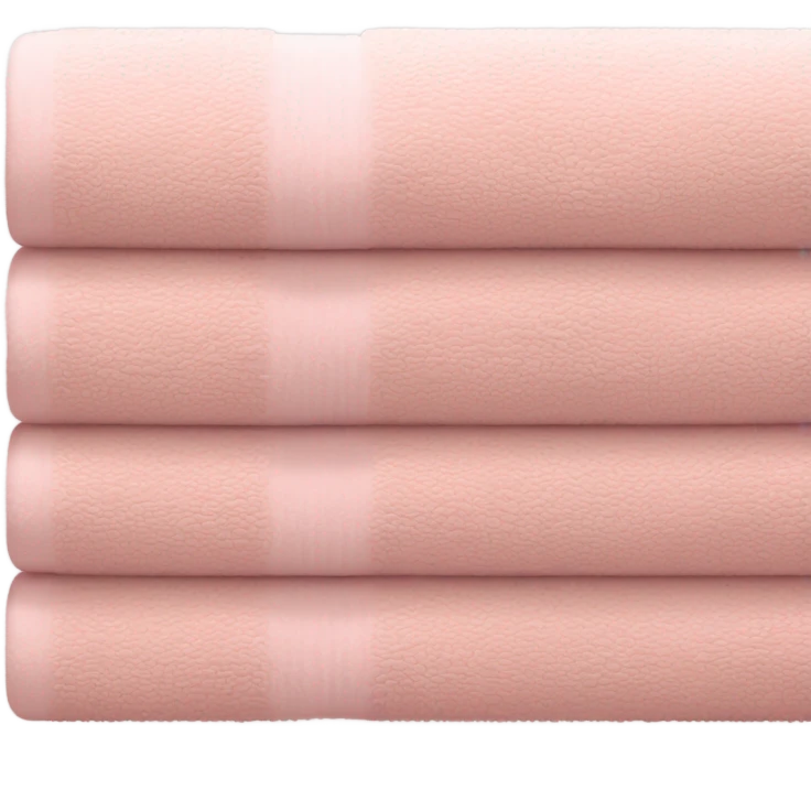 Light pink stacked towels emoji