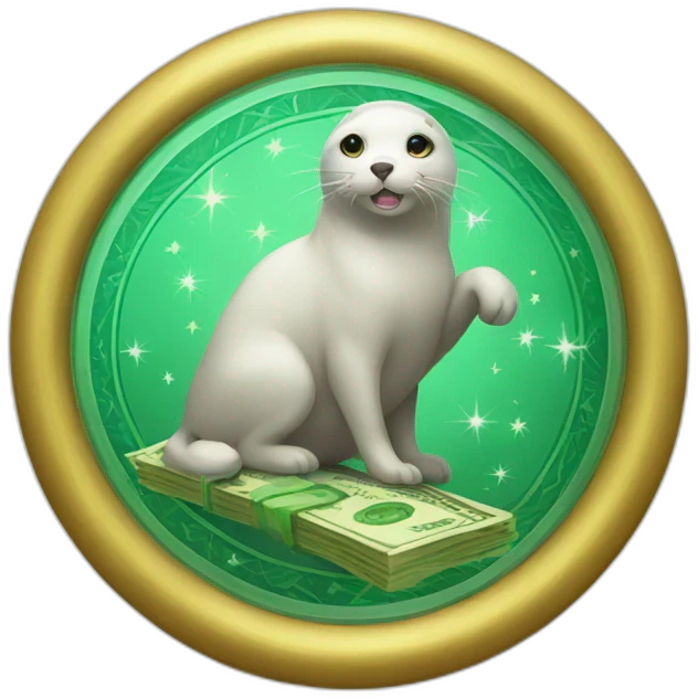 magical money seal emoji