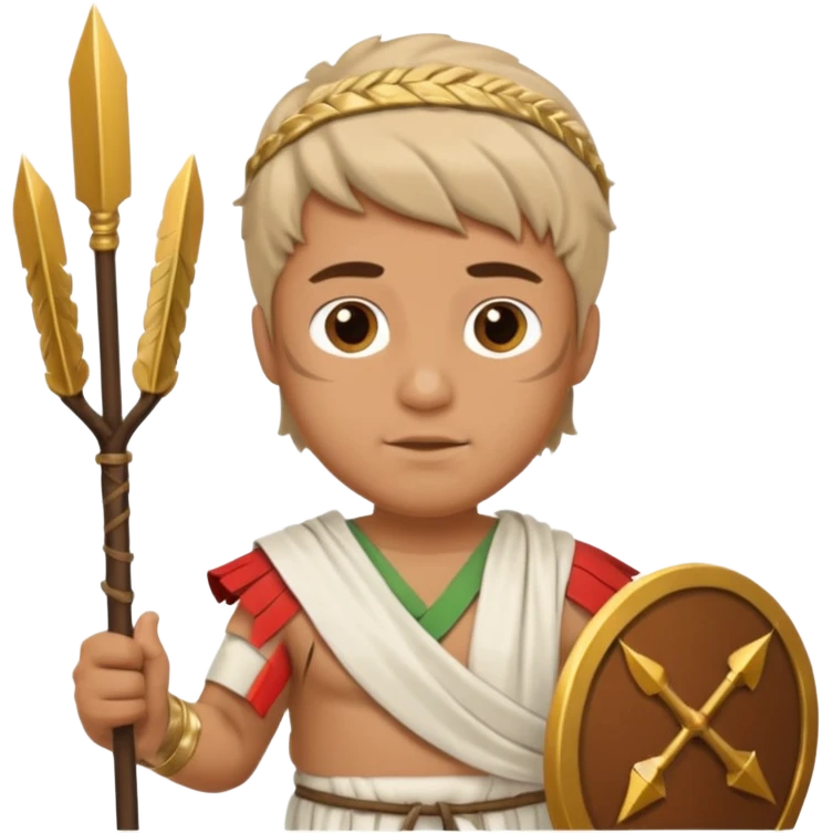 man with eros clothes and arrows emoji