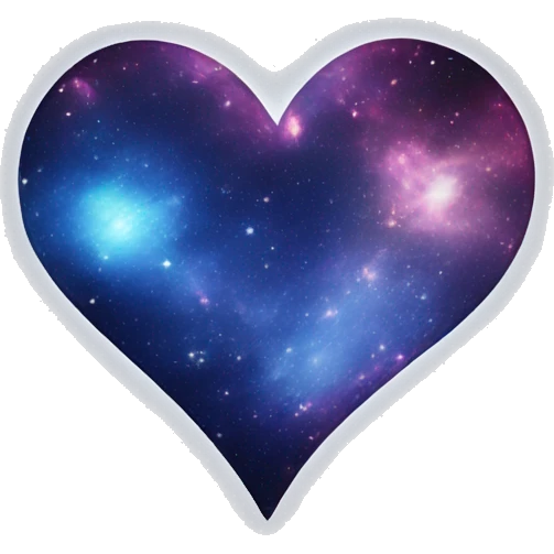 Galaxy heart emoji