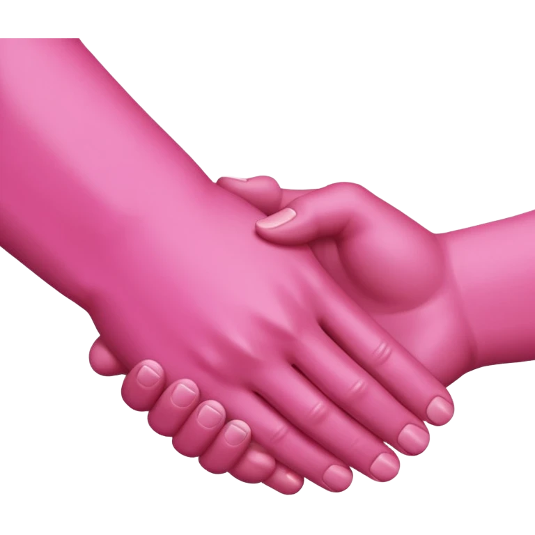 handshake pink hands emoji