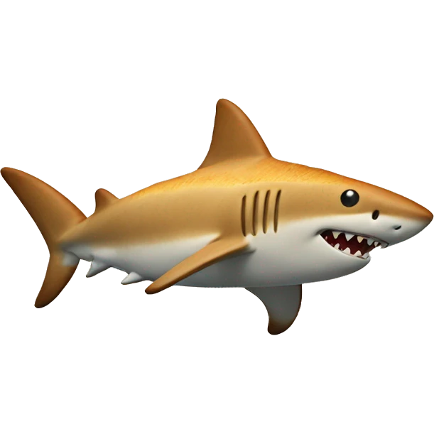 Shark made of Bread emoji
