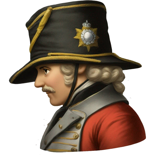 military hat 19 century emoji