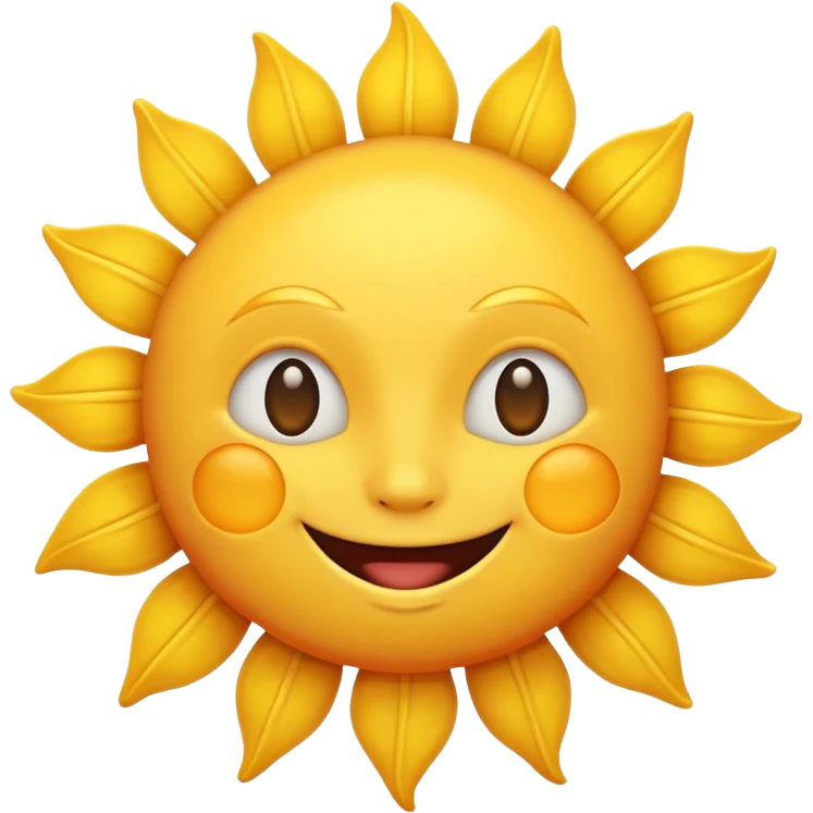 a smiling sun emoji emoji
