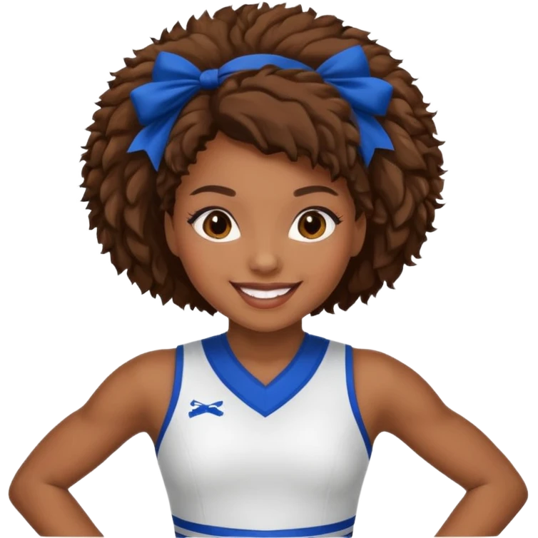 african american cheerleader emoji