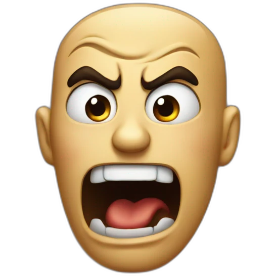 angry  biting his tongue emoji