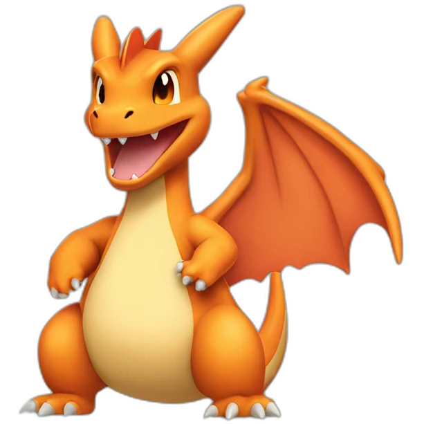 Charizard say bonjour emoji