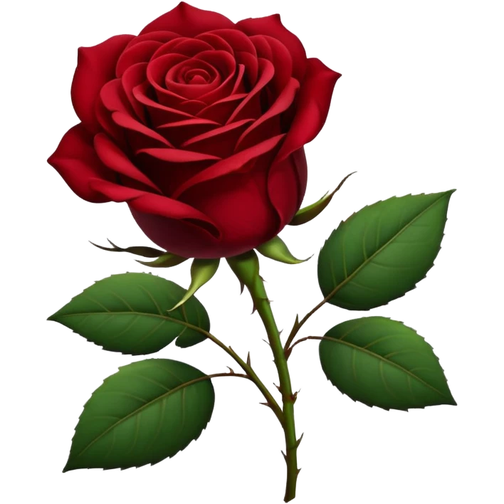 dark red rose emoji