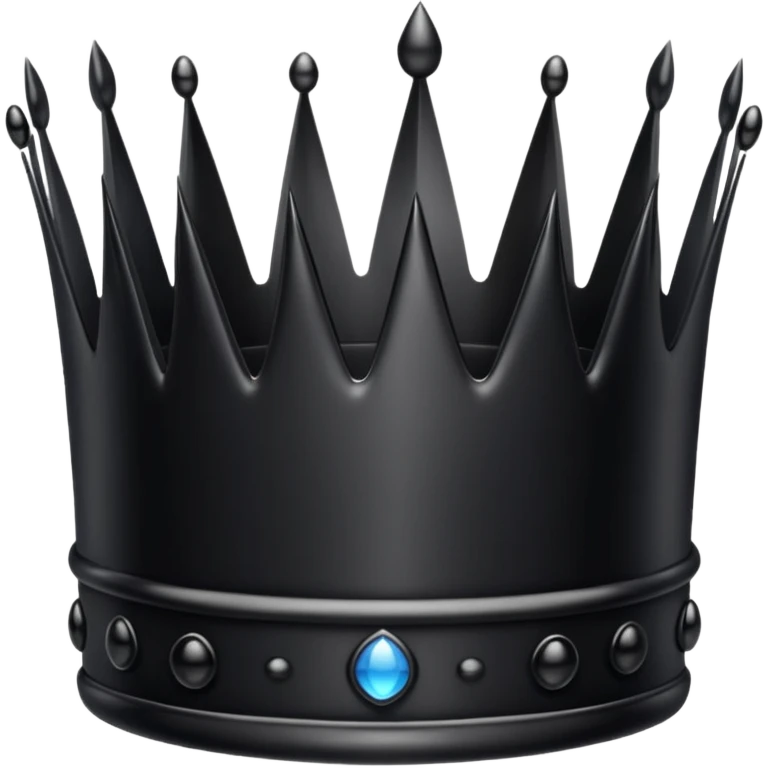 full black crown emoji