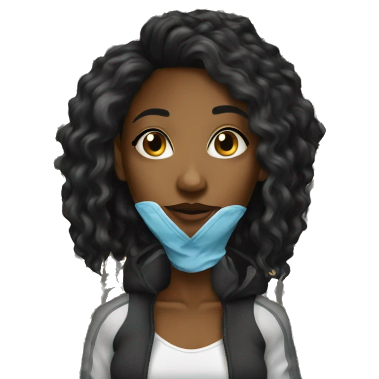 Alt y2k black girl emoji