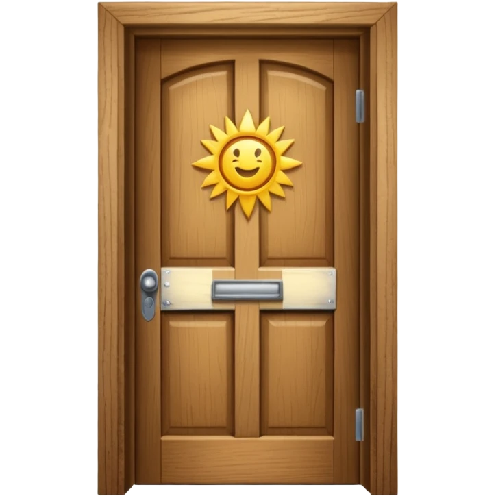 open wooden door emoji