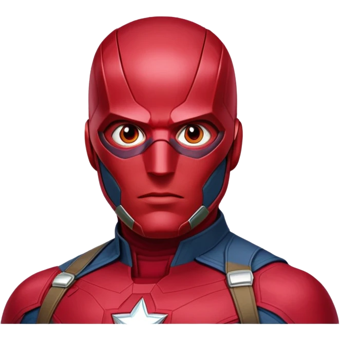 vision marvel red face  half body from captain america: civil war emoji