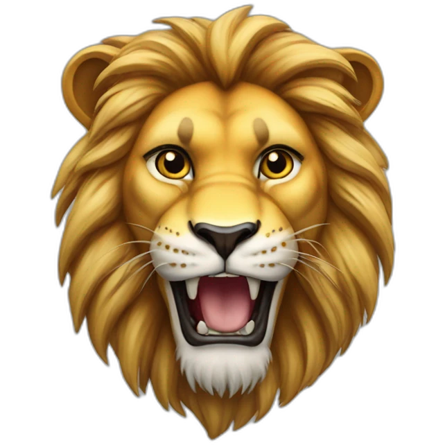 Lion sur tigre emoji