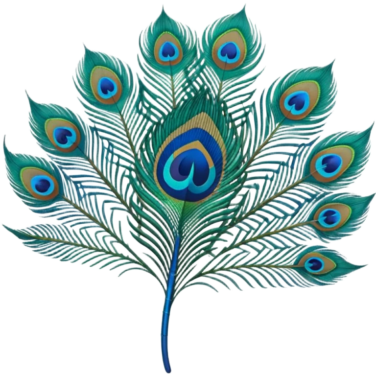 Peacock feather single emoji