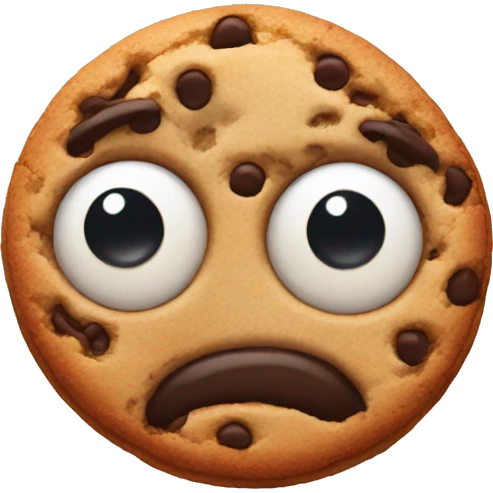 Cookie eyes emoji