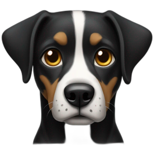 Chien noir emoji