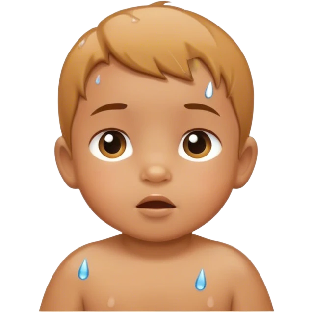 Baby in rain emoji