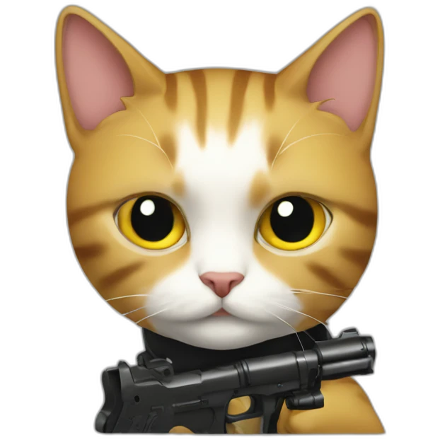 Catwithgun emoji