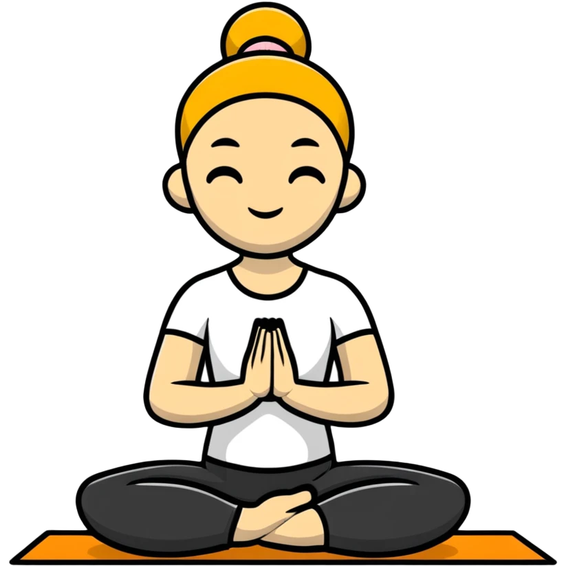 person doing yoga emoji