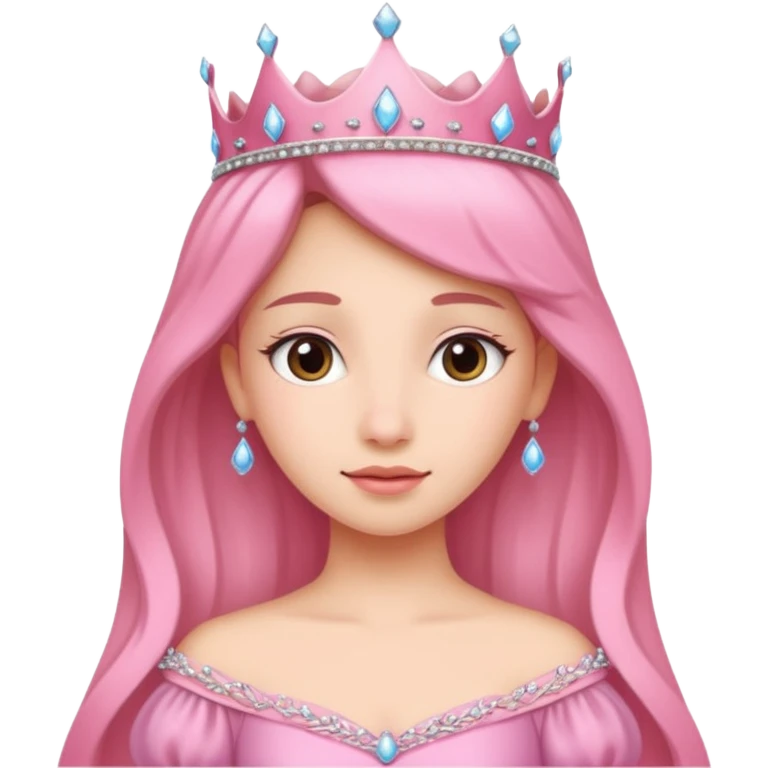 Pink princess emoji