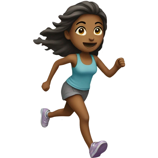 girl running to shop emoji