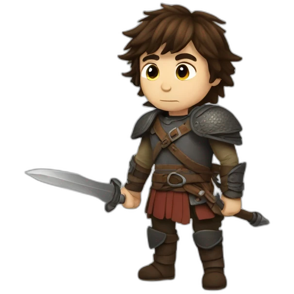 Hiccup ready for battle emoji
