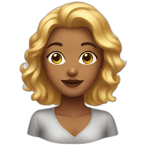 Golden girl emoji