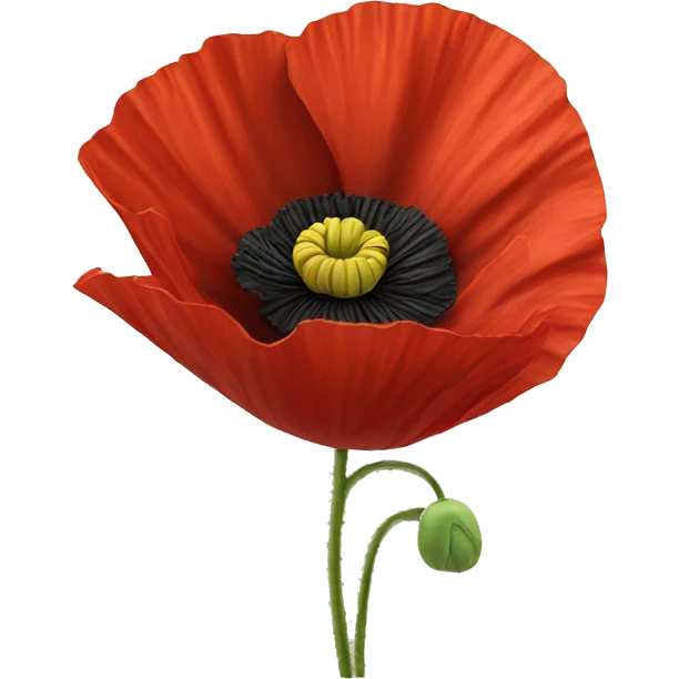 red poppy emoji