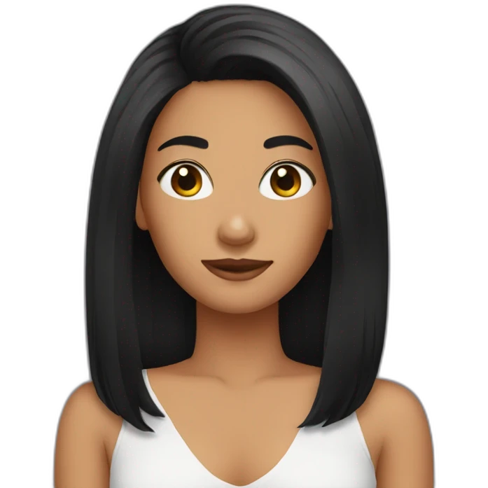 Black hair emoji