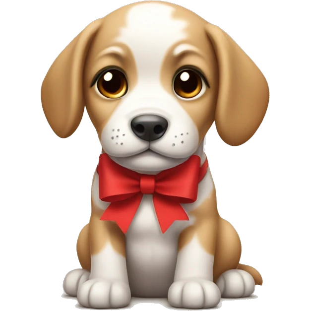 Puppy with Red Bow emoji