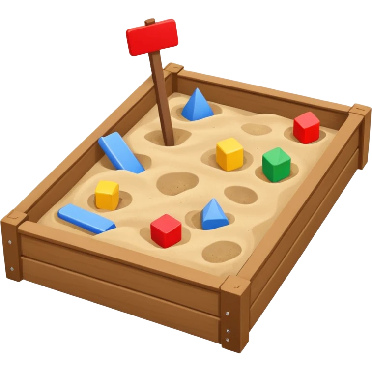 Sand box for children  emoji