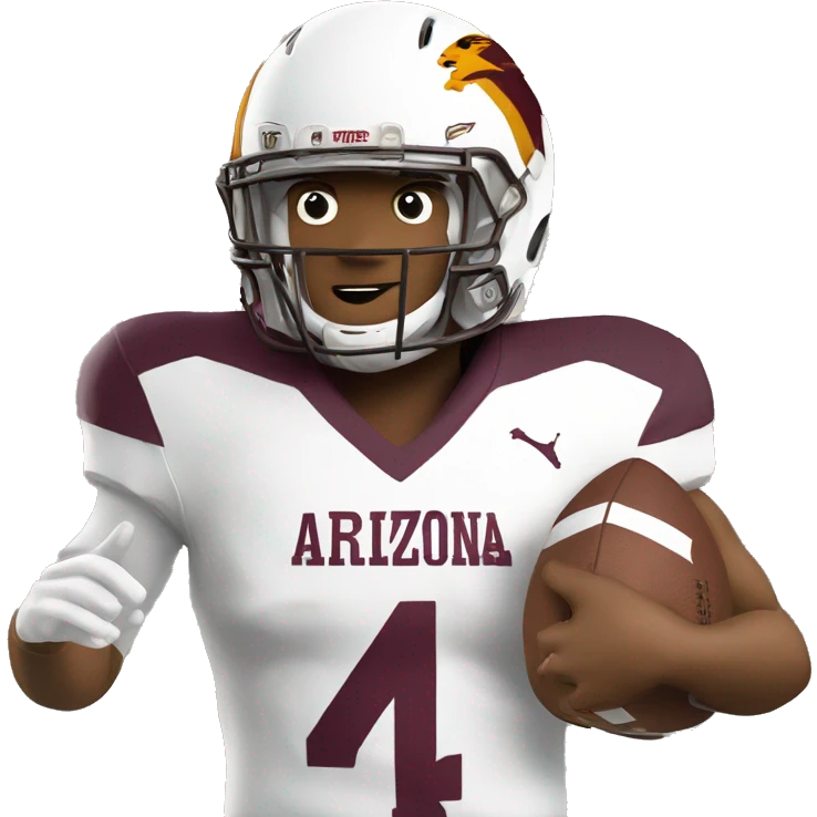Arizona state university football player number 4 emoji