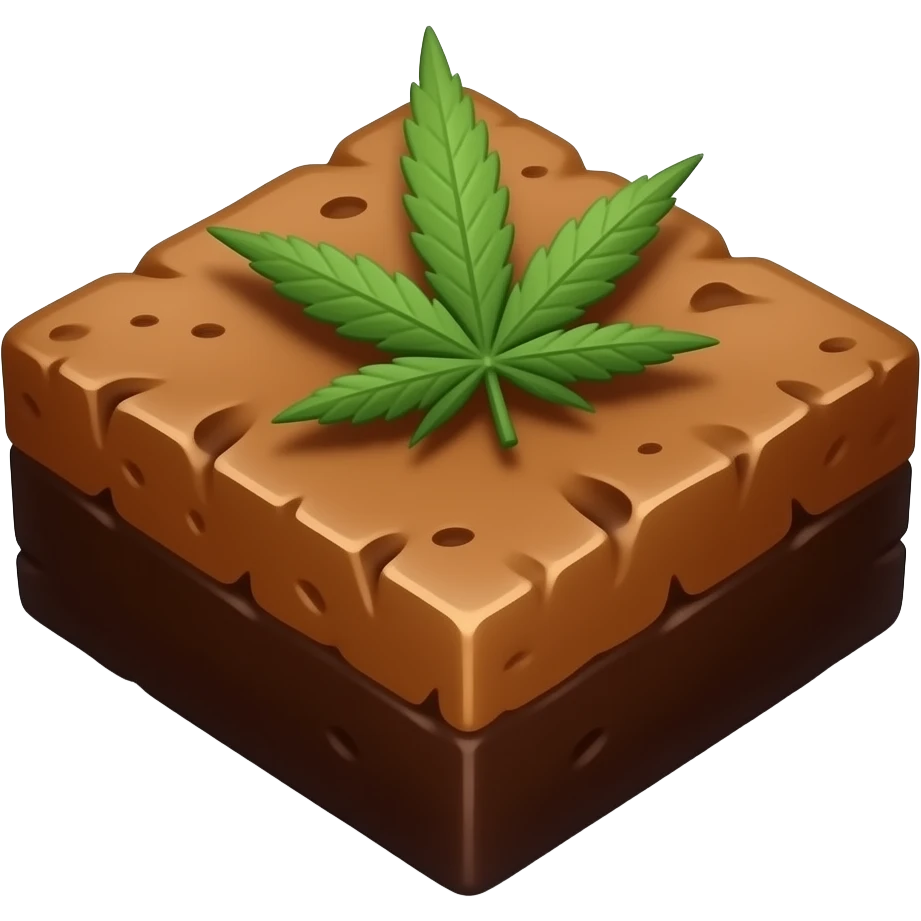 Weed brownies emoji