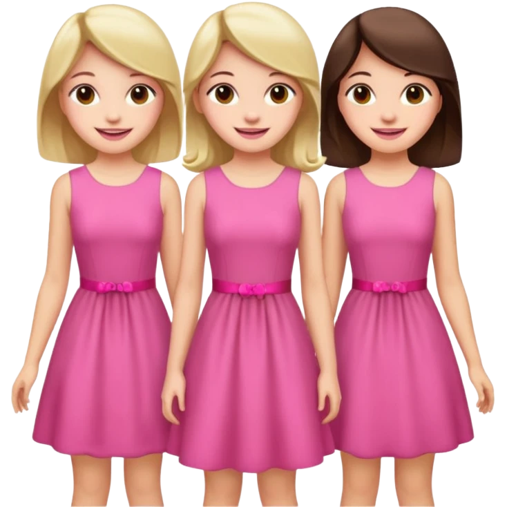 بنات ورديات emoji