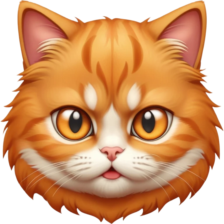 Angry cute kitty emoji