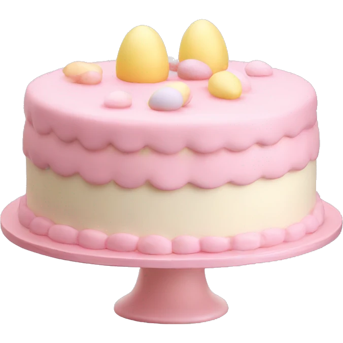 easter light pink cake emoji