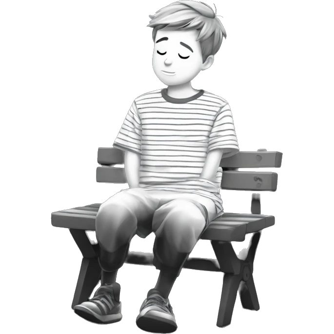 boy in striped shirt emoji