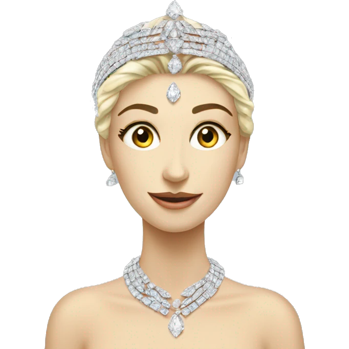 Collier avec des diamants  emoji