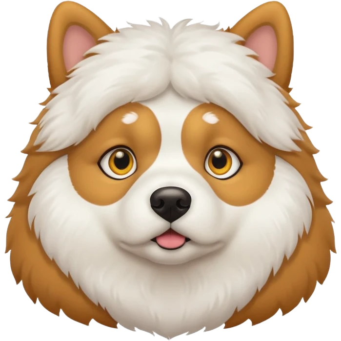 A fat dog emoji