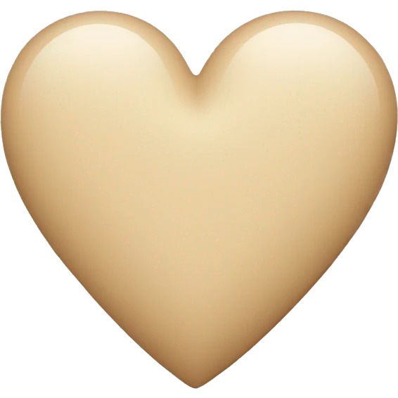 Beige heart  emoji